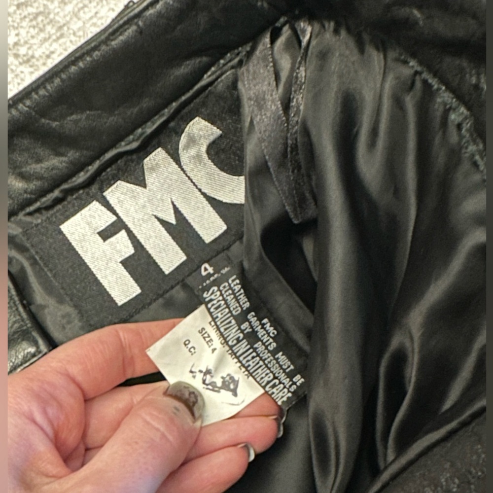 Vintage FMC Genuine Leather Pants - Picture 4 of 7
